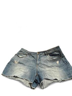 Time and Tru Light Blue Distressed Denim Cutoff Shorts